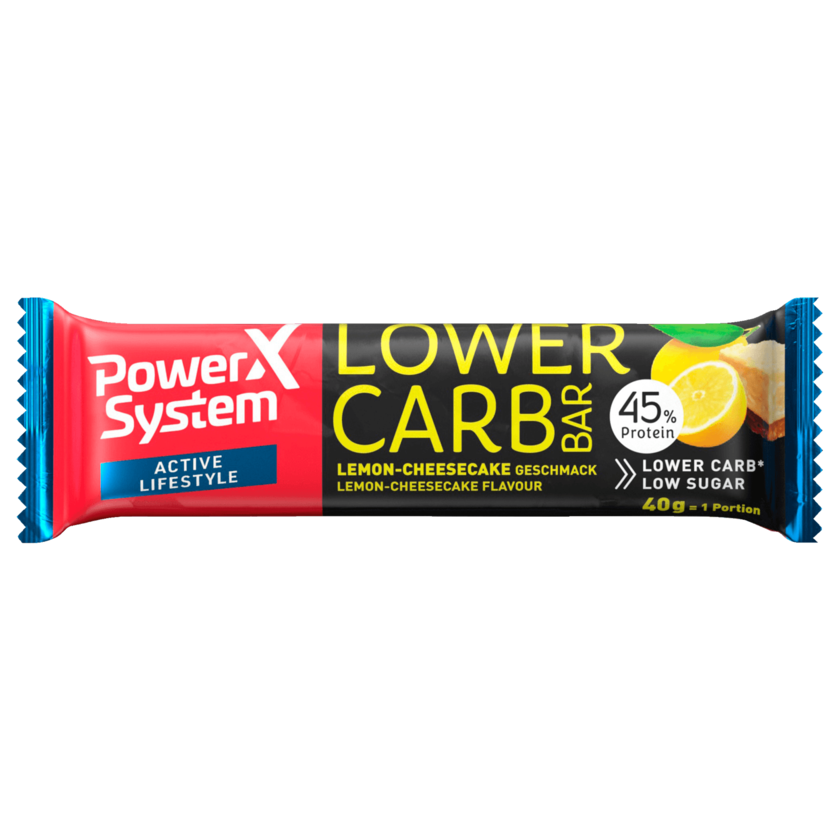 Power System Lower Carb Protein Bar Lemon Cheesecake 40g